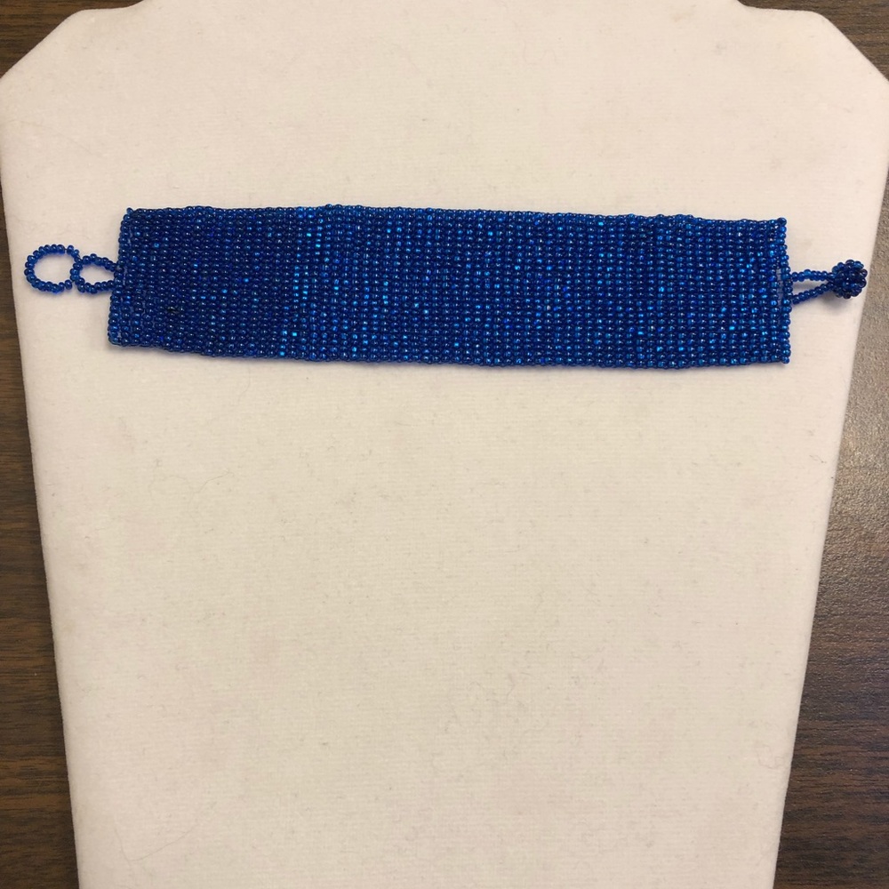 Blue Beaded Bracelet